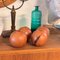 Spherical Pearwood Candleholders attributed to Bottega Ghianda for Hermès, 1970s, Set of 4, Image 5