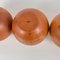 Spherical Pearwood Candleholders attributed to Bottega Ghianda for Hermès, 1970s, Set of 4, Image 10