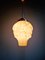 Lampada a sospensione Art Déco in vetro opalino rosa, anni '20, Immagine 4