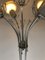 Lámpara de pie italiana en forma de flor de cristal de Murano, años 70, Imagen 8