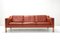 Model 2213 Three-Seater Sofa in Leather by Børge Mogensen for Fredericia Stolefabrik, 1960s, Image 3