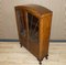Kleine Art Deco Vitrine mit Eichentüren und Bleiglasfenstern 5
