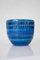 Vintage Rimini Blue Ceramic Bowl or Flower Pot by Aldo Londi for Bitossi, Italy, 1960s 1