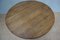 Brutalist Wabi-Sabi Handcrafted Round Oak Coffee Table, 1960s, Image 6