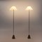 Vintage Brass Floor Lights by Peter Ghyczy, 1983, Set of 2, Image 2