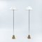 Vintage Brass Floor Lights by Peter Ghyczy, 1983, Set of 2, Image 1