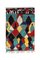 Tapis Azilal Berbère Vintage en Laine Naturelle et Coton Multicolore, Maroc, 1982 1