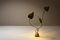 Vintage Italian Leaf Floor Lamp in Hammered Brass by Tommaso Barbi, 1970s, Image 4
