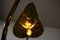 Vintage Italian Leaf Floor Lamp in Hammered Brass by Tommaso Barbi, 1970s, Image 15