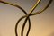 Vintage Italian Leaf Floor Lamp in Hammered Brass by Tommaso Barbi, 1970s, Image 7
