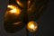 Vintage Italian Leaf Floor Lamp in Hammered Brass by Tommaso Barbi, 1970s, Image 17