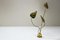Vintage Italian Leaf Floor Lamp in Hammered Brass by Tommaso Barbi, 1970s, Image 2