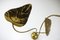 Vintage Italian Leaf Floor Lamp in Hammered Brass by Tommaso Barbi, 1970s, Image 14