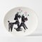 Hand-Painted Porcelain Poodle Plate by Lis Müller for Rosenthal, 1960s 1