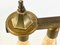 Lampada a sospensione Art Déco in ottone pieno, anni '30, Immagine 15