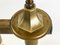 Lampada a sospensione Art Déco in ottone pieno, anni '30, Immagine 14
