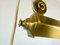 Lampada a sospensione Art Déco in ottone pieno, anni '30, Immagine 5