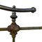Antique Wrought Iron and Green Brass Bed, 1900, Image 7