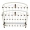 Antique Wrought Iron and White Brass Bed, 1900, Image 11