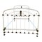 Antique Wrought Iron and White Brass Bed, 1900, Image 10