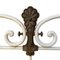 Antique Wrought Iron and White Brass Bed, 1900, Image 13