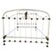 Antique Wrought Iron and White Brass Bed, 1900 9