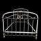 Antique Wrought Iron and White Brass Bed, 1900 5