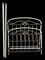 Antique Wrought Iron and White Brass Bed, 1900, Image 6