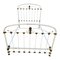 Antique Wrought Iron and White Brass Bed, 1900, Image 2