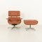 Set of Lounge Chair with Footstool in Aniline Leather by Charles and Ray Eames for Herman Miller, 1970s, Image 5