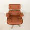 Set of Lounge Chair with Footstool in Aniline Leather by Charles and Ray Eames for Herman Miller, 1970s, Image 10