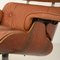 Set of Lounge Chair with Footstool in Aniline Leather by Charles and Ray Eames for Herman Miller, 1970s, Image 12