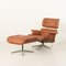 Set of Lounge Chair with Footstool in Aniline Leather by Charles and Ray Eames for Herman Miller, 1970s, Image 2