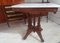 Walnut Table with Marble Top and Wheels from Eastlake, Late 19th Century, Image 1