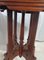 Walnut Table with Marble Top and Wheels from Eastlake, Late 19th Century, Image 8