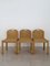 Vintage Oak and Wicker Chairs by Luciano Bertoncini for Bellato, 1970s, Set of 6, Image 4