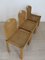 Vintage Oak and Wicker Chairs by Luciano Bertoncini for Bellato, 1970s, Set of 6, Image 9