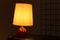 Italienische Mid-Century Tischlampen aus rotem Muranoglas von Paolo Venini, 1950er, 2er Set 7