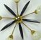 Ceiling Lamp in Brass, Glass, and Metal, 1950s, Image 10