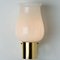 Opaline Glass Wall Lights attributed to Glashütte Limburg, 1960s, Set of 2 8