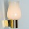 Opaline Glass Wall Lights attributed to Glashütte Limburg, 1960s, Set of 2 13