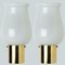 Opaline Glass Wall Lights attributed to Glashütte Limburg, 1960s, Set of 2 5