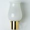 Opaline Glass Wall Lights attributed to Glashütte Limburg, 1960s, Set of 2 7