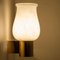 Opaline Glass Wall Lights attributed to Glashütte Limburg, 1960s, Set of 2 11