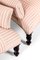 Französische Sessel aus rosa gestreiftem Leinen, 2er Set 6