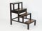 Metamorphic Victorian Wooden Library Stairs in Leather 3