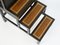 Metamorphic Victorian Wooden Library Stairs in Leather 2