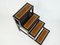 Metamorphic Victorian Wooden Library Stairs in Leather 4