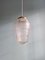 Lampada a sospensione Art Déco in vetro satinato sfaccettato, anni '20, Immagine 9