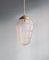 Lampada a sospensione Art Déco in vetro satinato sfaccettato, anni '20, Immagine 1